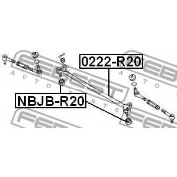 Осевой шарнир рулевой тяги FEBEST 0222-R20-1