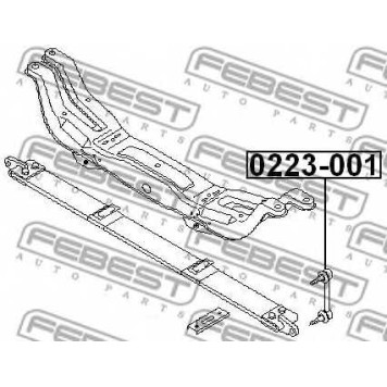 Тяга / стойка стабилизатора FEBEST 0223-001-1