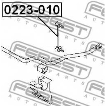 Тяга / стойка стабилизатора FEBEST 0223-010-1