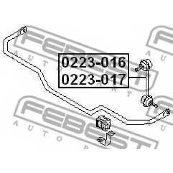 Тяга / стойка стабилизатора FEBEST 0223-016-1