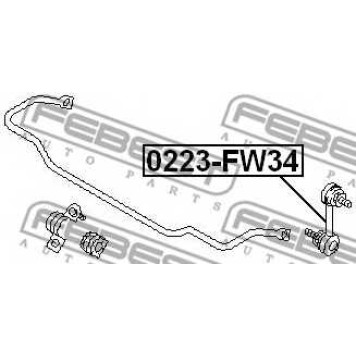 Тяга / стойка стабилизатора FEBEST 0223-FW34-1