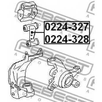 Рычаг независимой подвески колеса FEBEST 0224-327-1