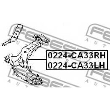 Рычаг независимой подвески колеса FEBEST 0224-CA33LH-1