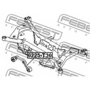 Рычаг независимой подвески колеса FEBEST 0225-T30-1