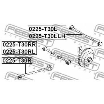 Рычаг независимой подвески колеса FEBEST 0225-T30RL-1
