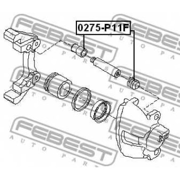 Ремкомплект тормозного суппорта FEBEST 0275-P11F-1