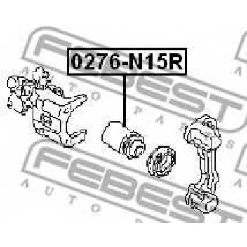 Поршень корпуса скобы тормоза FEBEST 0276-N15R-1