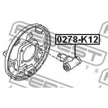 Колесный тормозной цилиндр FEBEST 0278-K12-1
