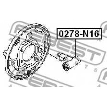 Колесный тормозной цилиндр FEBEST 0278-N16-1