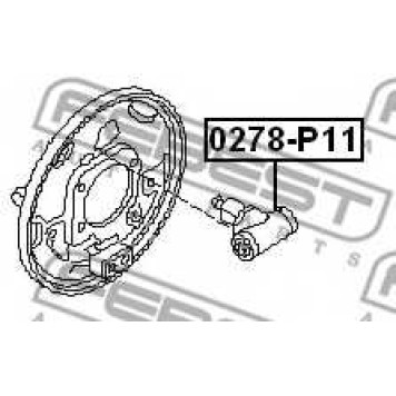 Колесный тормозной цилиндр FEBEST 0278-P11-1