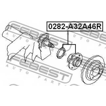 Ступица колеса FEBEST 0282-A32A46R-1