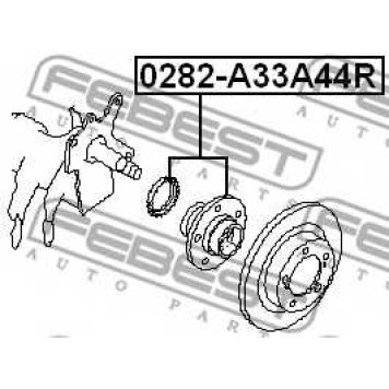 Ступица колеса FEBEST 0282-A33A44R-1