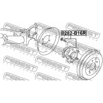 Ступица колеса FEBEST 0282-B16R-1