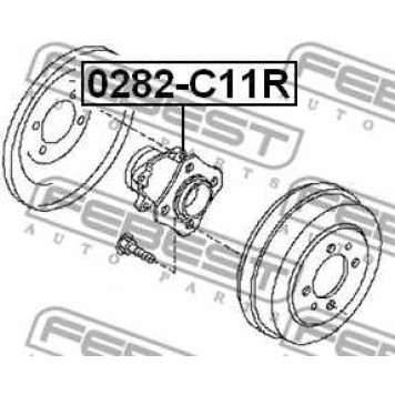 Ступица колеса FEBEST 0282-C11R-1