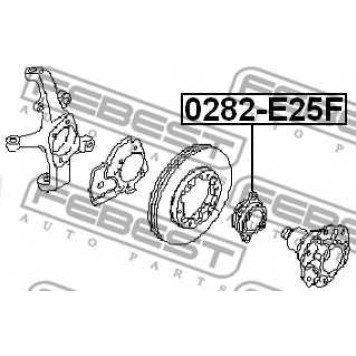 Ступица колеса FEBEST 0282-E25F-1