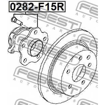 Ступица колеса FEBEST 0282-F15R-1