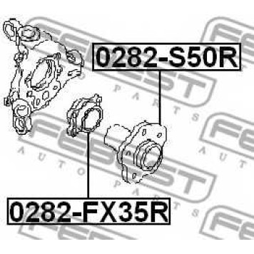 Ступица колеса FEBEST 0282-FX35R-1