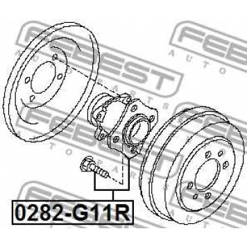Ступица колеса FEBEST 0282-G11R-1