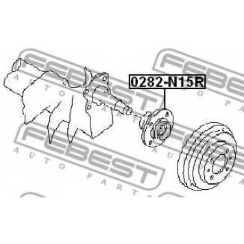 Ступица колеса FEBEST 0282-N15R-1