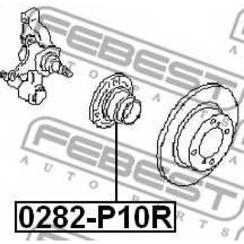 Ступица колеса FEBEST 0282-P10R-1