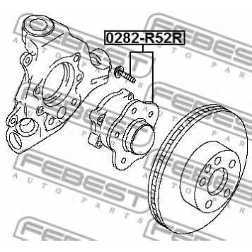 Ступица колеса FEBEST 0282-R52R-1