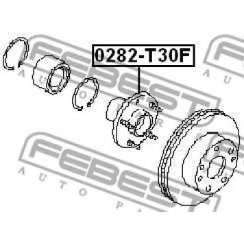 Ступица колеса FEBEST 0282-T30F-1