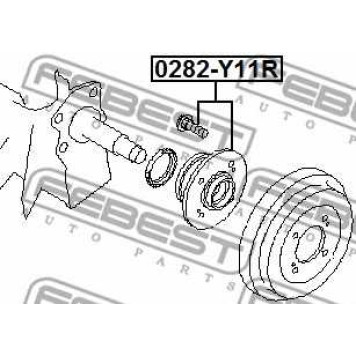 Ступица колеса FEBEST 0282-Y11R-1