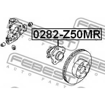 Ступица колеса FEBEST 0282-Z50MR-1