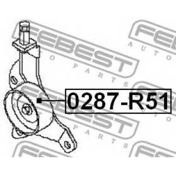 Натяжной ролик поликлинового ременя FEBEST 0287-R51-1