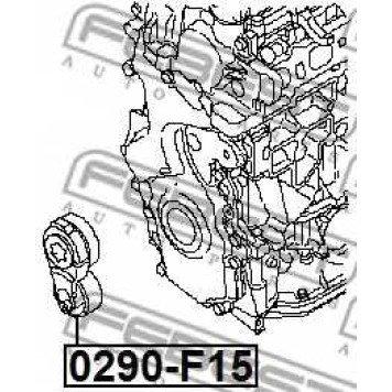 Натяжитель ремня FEBEST 0290-F15-1