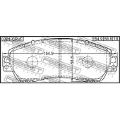 Колодки тормозные дисковые передний <b>FEBEST 0301-CRVF</b>