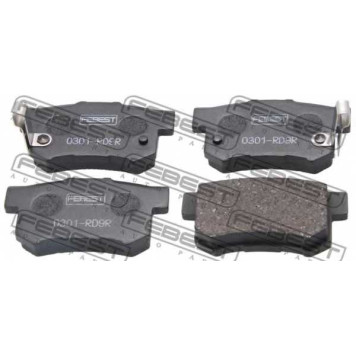 Колодки тормозные дисковые задний для HONDA ACCORD, ASCOT, AVANCIER, CIVIC, CR, INSPIRE, SHUTTLE, STREAM, TORNEO / SUZUKI SWIFT, SX4 <b>FEBEST 0301-RD9R</b>