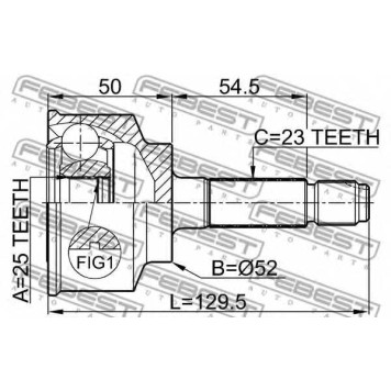 Шарнир приводного вала FEBEST 0310-047-1