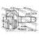 Шарнир приводного вала FEBEST 0310-RBA50