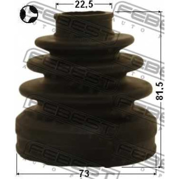 Пыльник приводного вала FEBEST 0315-YF4TR-1