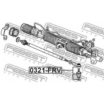 Наконечник поперечной рулевой тяги FEBEST 0321-FRV-1