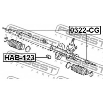 Осевой шарнир рулевой тяги FEBEST 0322-CG-1