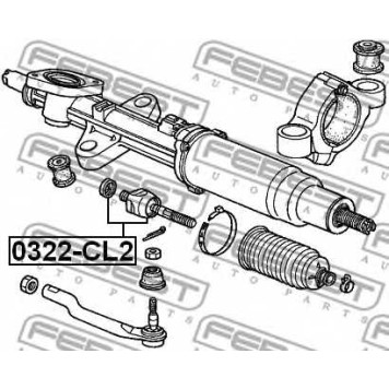 Осевой шарнир рулевой тяги FEBEST 0322-CL2-1