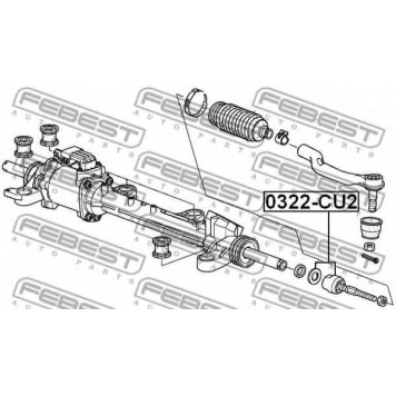 Осевой шарнир рулевой тяги FEBEST 0322-CU2-1
