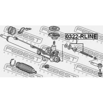 Осевой шарнир рулевой тяги FEBEST 0322-RLINE-1