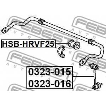 Тяга / стойка стабилизатора FEBEST 0323-015-1