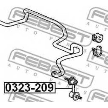 Тяга / стойка стабилизатора FEBEST 0323-209-1