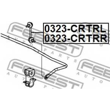 Тяга / стойка стабилизатора FEBEST 0323-CRTRL-1