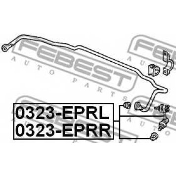 Тяга / стойка стабилизатора FEBEST 0323-EPRR-1