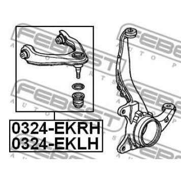 Рычаг независимой подвески колеса FEBEST 0324-EKRH-1