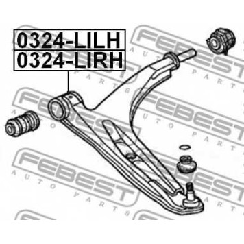 Рычаг независимой подвески колеса FEBEST 0324-LILH-1