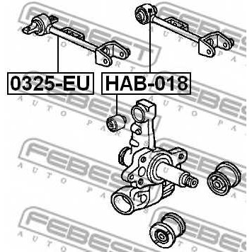 Рычаг независимой подвески колеса FEBEST 0325-EU-1