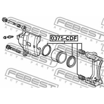 Ремкомплект тормозного суппорта FEBEST 0375-CDF-1
