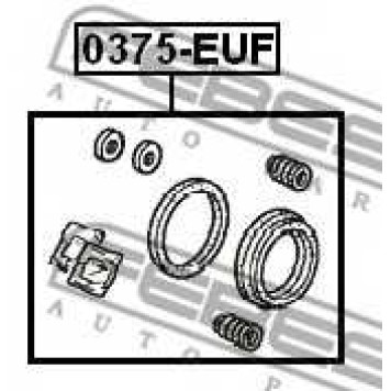 Ремкомплект тормозного суппорта FEBEST 0375-EUF-1