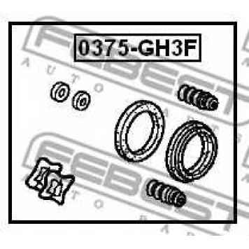 Ремкомплект тормозного суппорта FEBEST 0375-GH3F-1